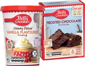 Betty+Crocker+Creamy+Deluxe+Frosting+400g+or+Baking+Mix+320%E2%80%91500g+Selected+Varieties