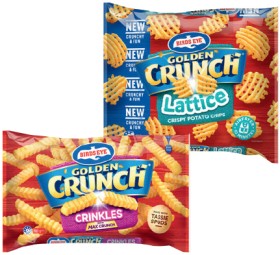 Birds+Eye+Golden+Crunch+Chips+900g%2C+Lattice+or+Sidewinders+Potato+Chips+750g+Selected+Varieties