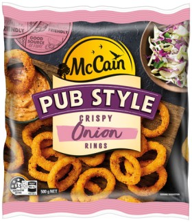 McCain+Pub+Style+Crispy+Onion+Rings+500g