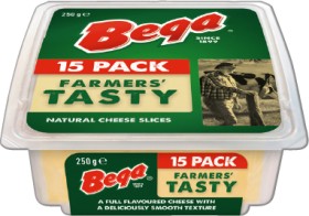 Bega+Sliced+Cheese+250g+Selected+Varieties