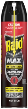 Raid+Max+Antibacterial+Fast+Kill+Crawling+Insect+Killer+Spray+350g