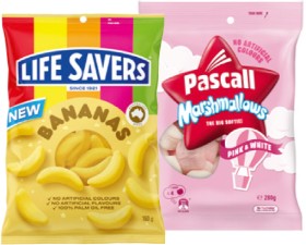 Life+Savers+Share+Pack+150-205g+or+Pascall+Lollies+150-300g+Selected+Varieties