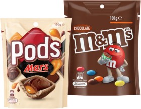 MMs-130180g-Pods-160g-or-Maltesers-120140g-Share-Pack-Selected-Varieties on sale