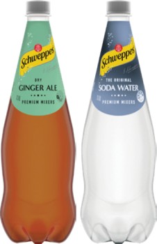 Schweppes+Mixers%2C+Natural+Mineral+Water+or+Soft+Drink+1.1+Litre+Selected+Varieties