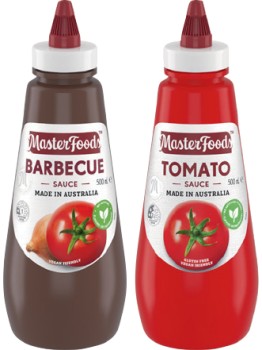 MasterFoods+Tomato+or+Barbecue+Sauce+475%E2%80%91500mL+Selected+Varieties