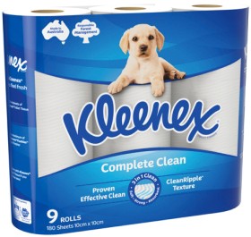 Kleenex+Complete+Clean+Toilet+Tissue+9+Pack
