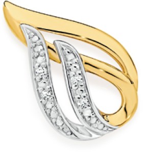 9ct-Gold-Diamond-Teardrop-Pendant on sale