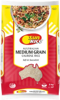 SunRice+Medium+Grain+Rice+5kg+Selected+Varieties