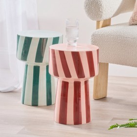 Flinn-Stripe-Side-Table-by-Habitat on sale