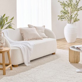 Pebbles-Beige-Medium-Wool-Floor-Rug-by-Habitat on sale