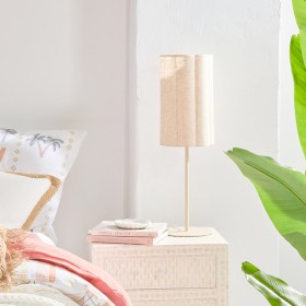 Talstone-Linen-69cm-Table-Lamp-by-MUSE on sale