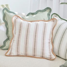 Tamsin+Stripe+Scallop+Sqaure+Cushion+by+Habitat