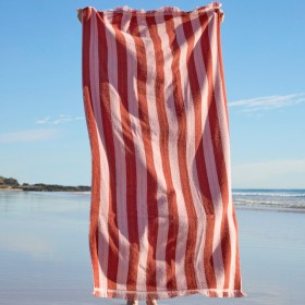 Sundays-Maris-Stripe-Reversible-Beach-Towel-by-Pillow-Talk on sale