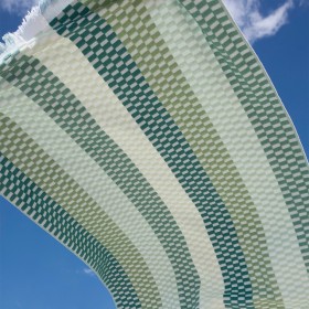 Sundays+Gaia+Green+Check+Popcorn+Beach+Towel+by+Pillow+Talk