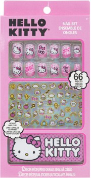 66+Piece+Hello+Kitty+Nail+Set