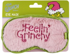Dr-Seuss-the-Grinch-Slogan-Eye-Mask on sale