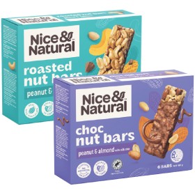 Nice-Natural-Nut-Bars-180-192g-Pk-6 on sale