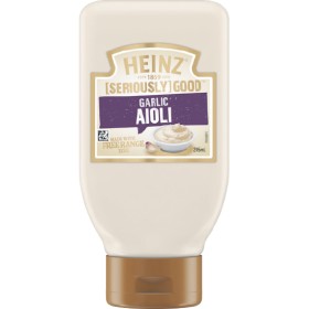 Heinz-Seriously-Good-Mayonnaise-Aioli-or-Tartare-295ml on sale