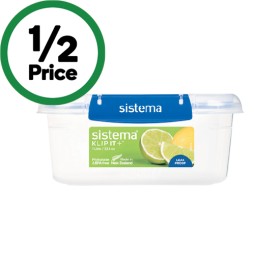Sistema-Klip-It-Plus-Rectangle-Container-1-Litre on sale