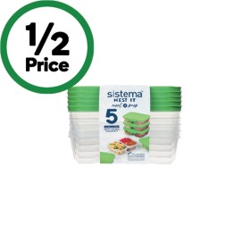 Sistema-Nest-It-Container-870ml-Pk-5 on sale