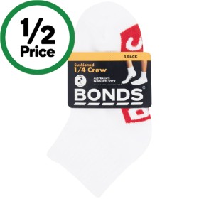 Bonds+Kids+Cushioned+1%2F4+Crew+Socks+Assorted+Pk+3
