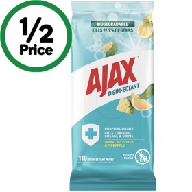 Ajax-Disinfectant-Wipes-Pk-110 on sale