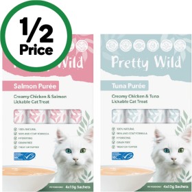 Pretty+Wild+Puree+Cat+Treats+Pk+4+x+15g