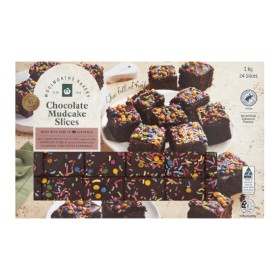 Woolworths+Hand+Finished+Vanilla+or+Chocolate+Mudcake+Slice+Varieties+Pk+24