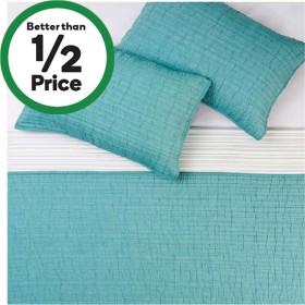 Sheraton-Luxury-Pick-Stitch-Coverlet-Set-Teal-Blue on sale