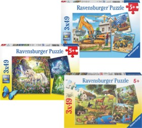 Ravensburger+Kids+3x49pc+Puzzle+Assorted