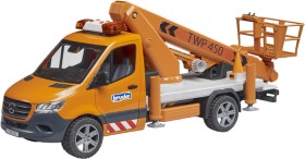 Bruder-Mercedes-Benz-Sprinter-with-Work-Platform-and-Light-Sound on sale