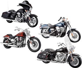 Maisto+1%3A18+Harley+Davison+Motobikes+Series+35-40