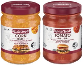 MasterFoods+Relish+or+Chutney+250-260g+Selected+Varieties