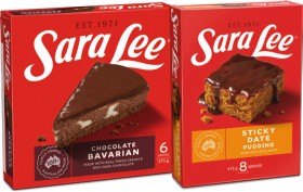 Sara+Lee+Chocolate+Bavarian+375g%2C+Pudding+475g+or+Cheesecake+360%E2%80%91425g+Selected+Varieties