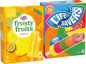 Life-Savers-Ice-Block-8-Pack-or-Frosty-Fruits-6-8-Pack-Selected-Varieties on sale