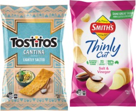 Smiths-Thinly-Cut-Chips-175g-or-Tostitos-Tortilla-Chips-165175g-Selected-Varieties on sale