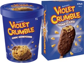 Violet-Crumble-Reeses-or-Hersheys-Ice-Cream-1-Litre-or-4-Pack-Selected-Varieties on sale