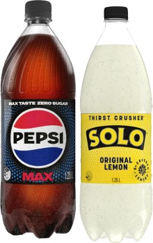 Pepsi+or+Solo+1.25+Litre+Selected+Varieties