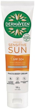 DermaVeen-Sensitive-Sun-SPF-50-Face-Body-Cream-100g on sale