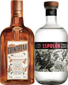 Cointreau-Liqueur-or-Espoln-Tequila-Blanco-700mL on sale