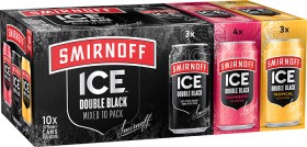 NEW-Smirnoff-Ice-Double-Black-65-Mixed-Pack-10-Pack on sale