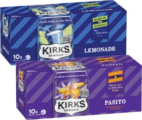 Kirks-Soft-Drink-10x375mL on sale