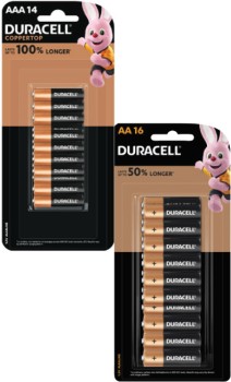 Duracell-Coppertop-Batteries-AA-16-Pack-or-AAA-14-Pack on sale