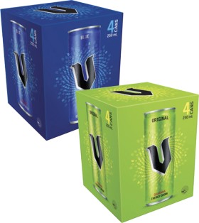 V-Energy-Drink-4x250mL on sale