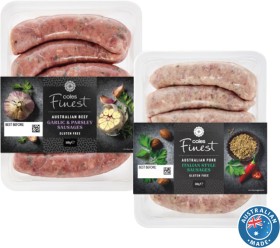 Coles-Finest-Sausages-450g-500g on sale