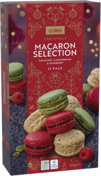 Coles+Christmas+Macaron+Selection+12+Pack+152g