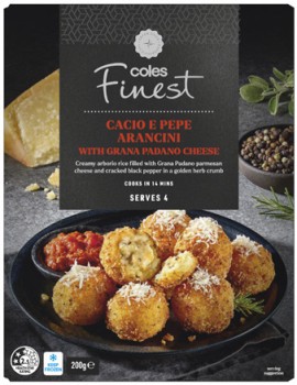 Coles-Finest-Cacio-e-Pepe-Arancini-200g on sale