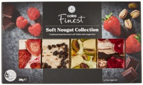 Coles-Finest-Soft-Nougat-Collection-200g on sale