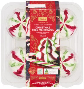 Coles-Christmas-Candy-Cane-Flavoured-Christmas-Tree-Meringues-4-Pack on sale