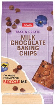 Coles+Bake+%26amp%3B+Create+Milk+Chocolate+Baking+Chips+200g
